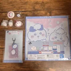 ちいかわ タオル・ラバーチャーム・缶バッジ・キーホルダー 7点セット
