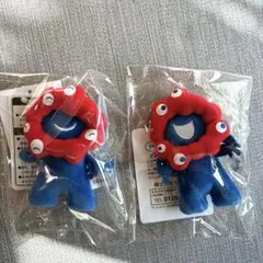 ミャクミャク　プチマスコットキーチェーン　2つセット　にっこり　キーホルダー