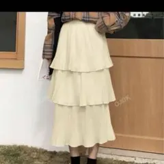 shein フリルヘムスカート