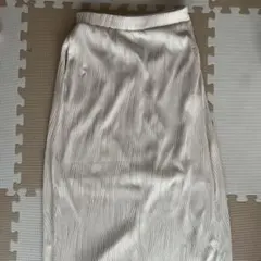 プリーツスカート ホワイト Lサイズ