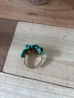ターコイズ リング 調整可能 フリーサイズ