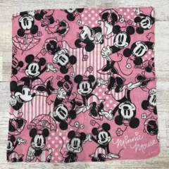 ミニーマウス ハンカチ ピンク　49×51㎝