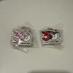 ポケモン 30周年 メタルチャーム ミュウ　めじるしアクセサリー