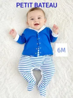PETIT BATEAU ロンパース セット6M 67cm ハーフバースデー衣装のサムネイル