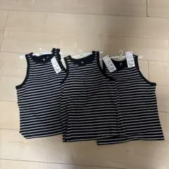 新品タグ付きUNIQLO ユニクロ　タンクトップ 3枚セット 160