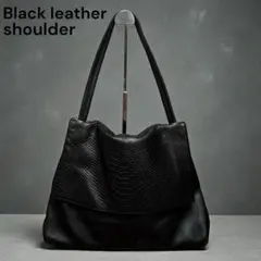 Y2K Archive Leather shoulder Bag grunge黒