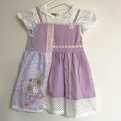 ラプンツェル風ワンピース80cm