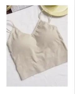 SHEIN カップ付き キャミソール ビスチェ　ベージュ　フリーサイズ