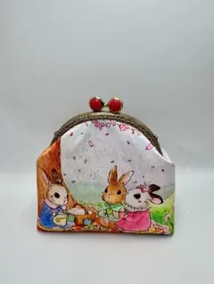 【ハンドメイド】ミニ がま口バッグ　#642