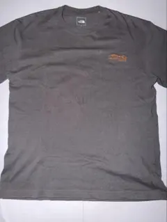 25 ノースフェイス 刺繍ロゴT XL グレー