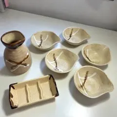 ［新品未使用］鍋用出汁徳利 小鉢5個 薬味皿 陶器 和食器