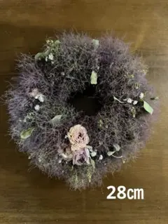 スモークツリーミニリース ドライフラワーリース - メルカリ