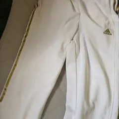 adidas トラックパンツ ホワイト×ゴールドのサムネイル