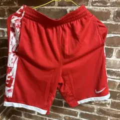 Nike DRI-FIT レッド ハーフパンツ L