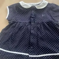 KUMIKYOKU ネイビードット ワンピース　80から90サイズ