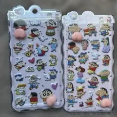 クレヨンしんちゃん　ぷくぷくシール　おしりシール　立体シール　2枚セット