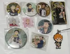 ハイキュー 缶バッジ キーホルダー 岩泉 木兎 日向 等 セット