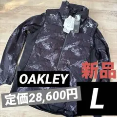 新品　オークリー　メンズ　アウター　ダウンベスト　ブラック　撥水　袖収納　L
