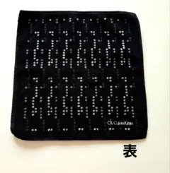 Calvin Klein 黒 タオルハンカチ