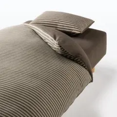 【美品】 無印良品　綿天竺掛ふとんカバー　綿天竺ボックスシーツ