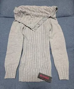 ROMWE オフショルダー セーター