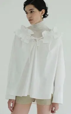 CLANE⭐︎RUFFLE NECK BLOUSE - メルカリ