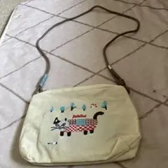 jiefellat 猫刺繍 ショルダーバッグ