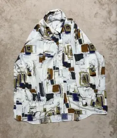 レトロ柄 長袖シャツ
