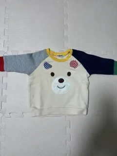 HOT BISCUITS クマ刺繍 トレーナー 95cm以下