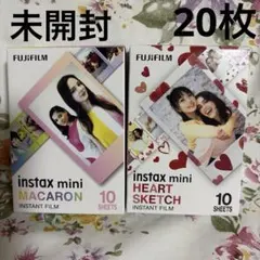 FUJIFILM instax mini フィルム チェキフイルム　10枚×2箱