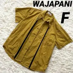 【WAJAPANI】 シャツ 半袖 ライン 日本製 綿100% トップス フリー