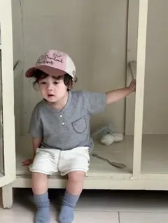 新品未使用*ワッフルTシャツとショートパンツセット