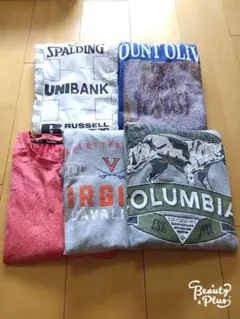 US古着まとめ売り5枚セットXLrussell jerzees columbia