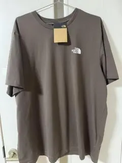 新品　ノースフェイス　前後ワンポイントTシャツ　2XL ブラウン
