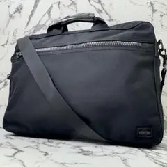 【美品】PORTER ANGLE ブリーフケース ビジネスバッグ 黒　2WAY ANGLE(アングル) 2WAY BRIEFCASE | 吉田カバンホームページ