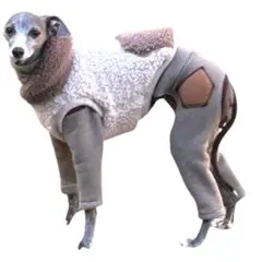 ハンドメイド 15%OFF イタグレ服 ショート丈ボアベスト イタグレ 服