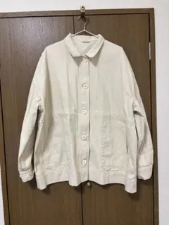 アイボリー コットンジャケット