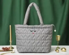 アジョリー a-jolie キルティングバッグ パール仕様 グレー Ver.