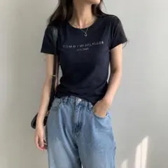 TOMMY HILFIGER トミーヒルフィガー ロゴ Tシャツ M ベーシックのサムネイル
