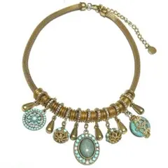 ヴィンテージ ターコイズ じゃらじゃらネックレス