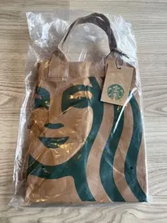 【新品未開封】スターバックス クラフトペーパーショッパーS
