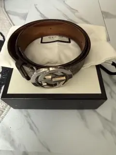 GUCCI グッチ 114876 GG柄 ベルト swag - メルカリ