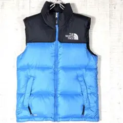 美品✨️希少✨️ノースフェイス ヌプシ ダウンベスト 700フィル 水色 XS