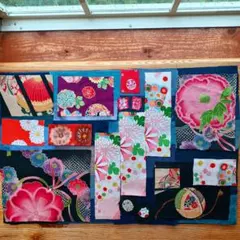 古布、木綿　藍染め　他　和柄　　パッチワーク用　はぎれ　40枚