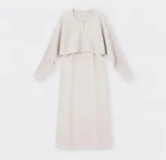 GU 2ピースカーディガンセットワンピース