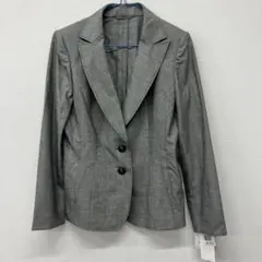rochas ウール　シルク　テーラードジャケット　グレー　薄手　春夏　カ20のサムネイル