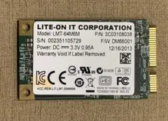 LITE-ON IT CORPORATION SSD 64GB 【中古】