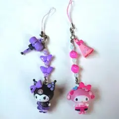 ハローキティ マイメロディ ストラップ 2個セット - メルカリ