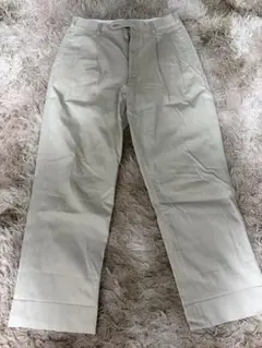 ベージュ コーディロイパンツ 装飾付き