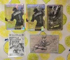 ヒロアカ 原画展 来場者特典 箔押しクリアカード オールマイト